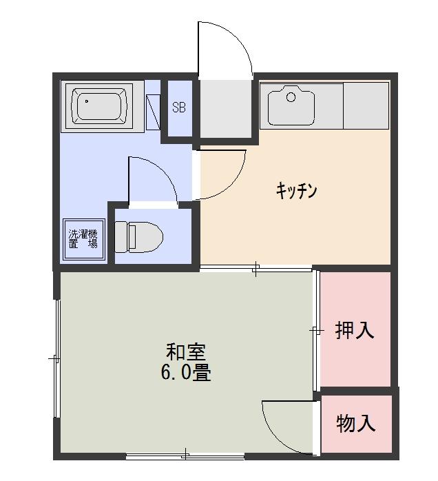 和の室　間取り図"